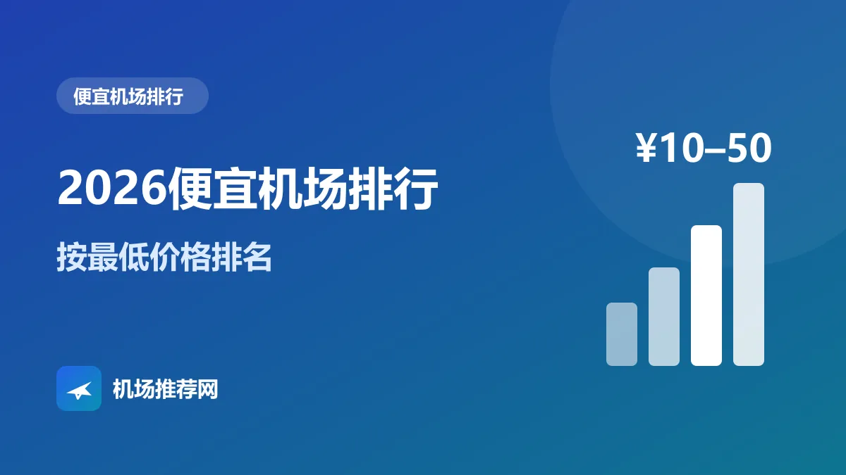 2026便宜机场排行封面：按最低价格排名